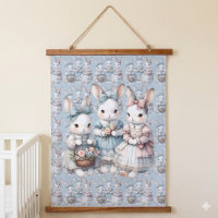 Ilustración en Acuarela de las Hermanas Conejo de
