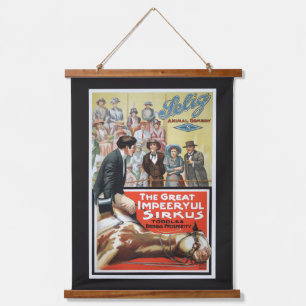 Tapiz Con Marco De Madera Imagen De Movimiento Para El Gran Impeeryul Sirkus