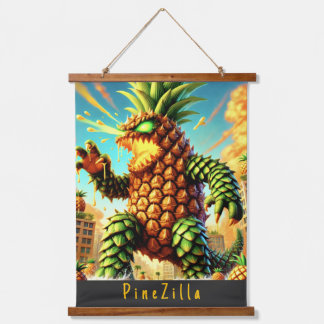 Tapiz Con Marco De Madera Imperio de la piña - PineZilla