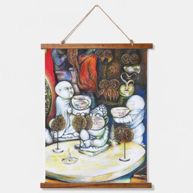 Tapiz Con Marco De Madera Impermeable por el desafío (Anverso)