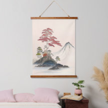 Impresión de arte paisajístico japonés vintage