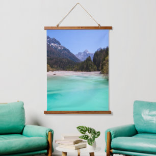 Tapiz Con Marco De Madera Impresionante agua turquesa en Kranjska Gora Eslov