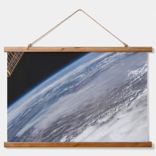 Tapiz Con Marco De Madera Incendio En El Parque Nacional Yosemite Y El Bosqu (Anverso )