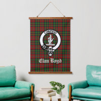 Insignia de Escudo de Clan Boyd y Tartán de Escoci