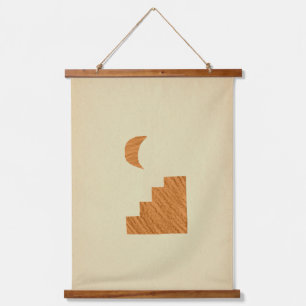 Tapiz Con Marco De Madera Inspiración marroquí