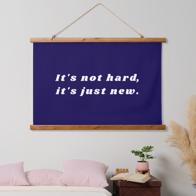 Tapiz Con Marco De Madera Inspirational Custom Text Motivational Hanging (Dormitorio)