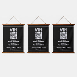 Tapiz Con Marco De Madera Instrucciones WiFi con código QR