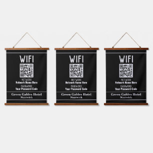 Tapiz Con Marco De Madera Instrucciones WiFi con código QR