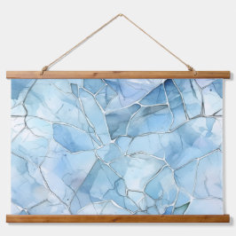 Tapiz Con Marco De Madera Invierno de la Fantasía Realm Icebound