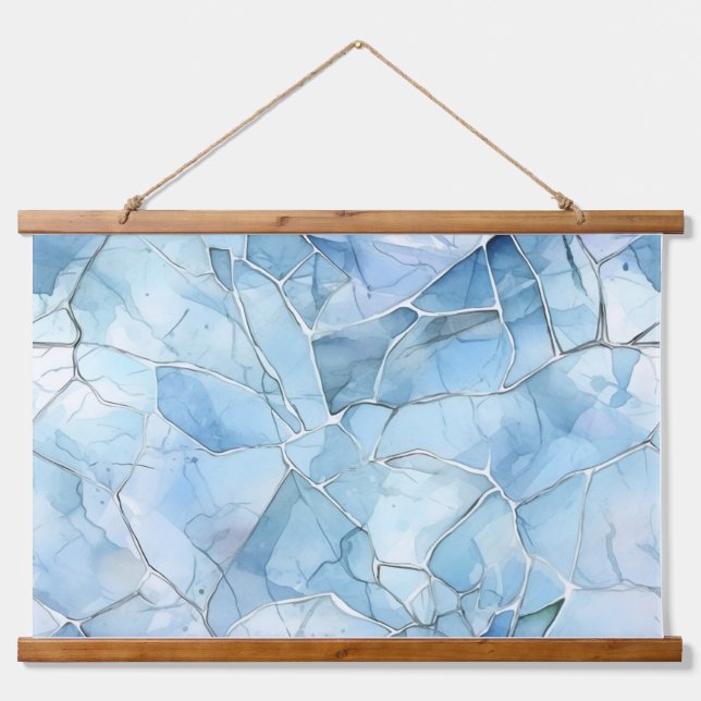 Tapiz Con Marco De Madera Invierno de la Fantasía Realm Icebound (Anverso )