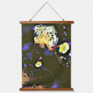 Tapiz Con Marco De Madera Invisionista: Un viaje celeste