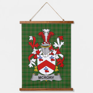 Tapiz Con Marco De Madera Irish McRory or McCrory Coat of Arms Family Crest