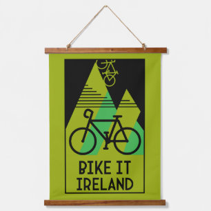 Tapiz Con Marco De Madera Irlanda en bicicleta