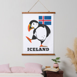 Tapiz Con Marco De Madera Islandia