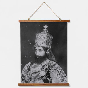 Tapiz Con Marco De Madera Jah Rastafari Haile Selassie I HIM INI Rastas