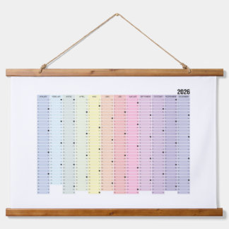 Tapiz Con Marco De Madera Jahreskalender 2026