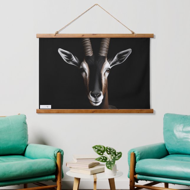 TAPIZ CON MARCO DE MADERA JALOOS (Sala de estar)