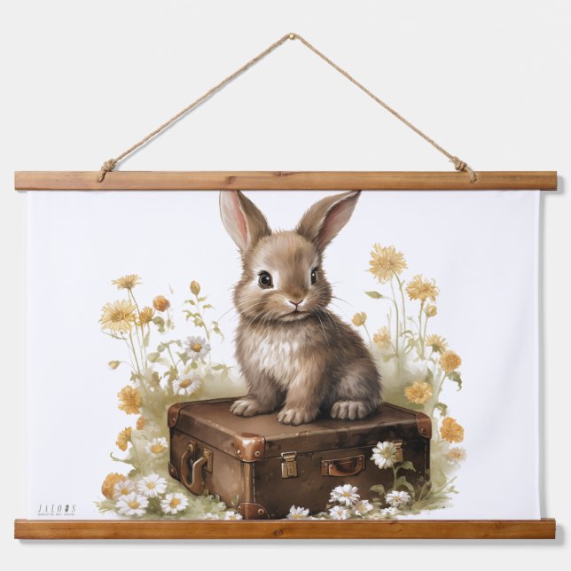 TAPIZ CON MARCO DE MADERA JALOOS HANGING TAPESTRY (Anverso )