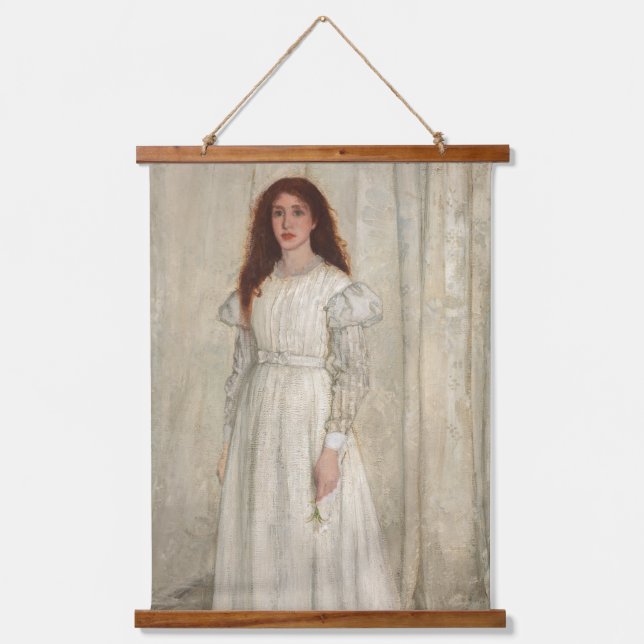 Tapiz Con Marco De Madera James Whistler - Sinfonía en blanco No. 1 (Anverso)
