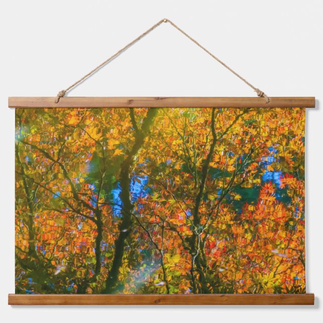 Tapiz Con Marco De Madera Jardín Botánico VanDusen Vancouver, Canadá (Anverso )