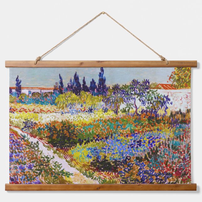 Tapiz Con Marco De Madera Jardín en Arles, Van Gogh (Anverso )