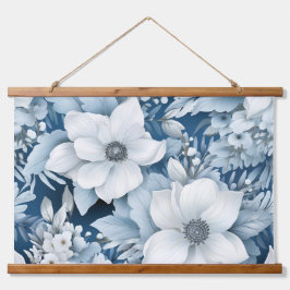 Tapiz Con Marco De Madera Jardín Glacial Invierno Botánico