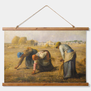 Tapiz Con Marco De Madera Jean-Francois Millet - The Gleaners