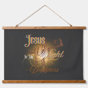 Tapiz Con Marco De Madera Jesús es mi luz – Halloween