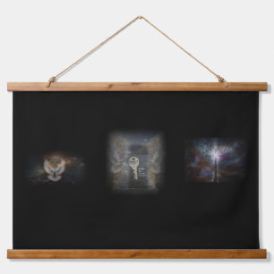 Tapiz Con Marco De Madera Jesus Tapestries