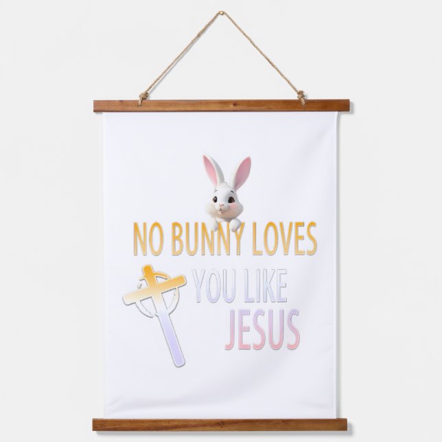 Tapiz Con Marco De Madera Jesús te ama (Anverso)