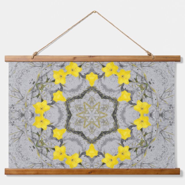 Tapiz Con Marco De Madera Jonquil Harmony Wheel (Anverso )