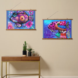 Tapiz Con Marco De Madera Juego de 36"x26" de dos productos de primera neces