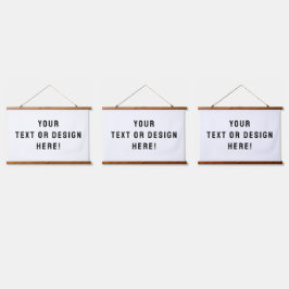 Tapiz Con Marco De Madera Juego de tres etiquetas horizontales Personalizado