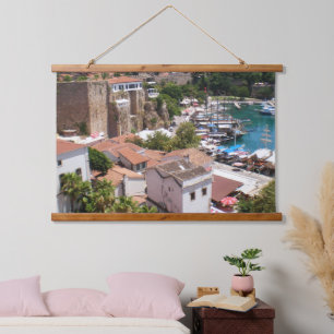 Tapiz Con Marco De Madera Kaleici, ciudad antigua de Antalya