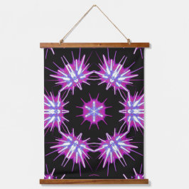 Tapiz Con Marco De Madera Kaleido Starburst – Purple Pattern Tapestry