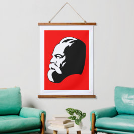 Tapiz Con Marco De Madera Karl Marx, Comunismo, Socialismo, Unión Soviética