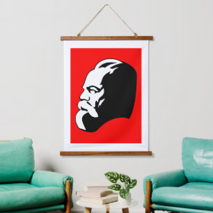 Tapiz Con Marco De Madera Karl Marx, Comunismo, Socialismo, Unión Soviética