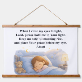 Tapiz Con Marco De Madera Kids Prayer