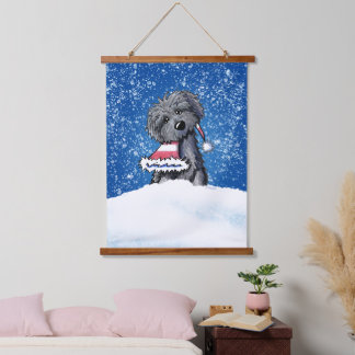 Tapiz Con Marco De Madera KiniArt Bouvier des Flandres Tapestry colgante