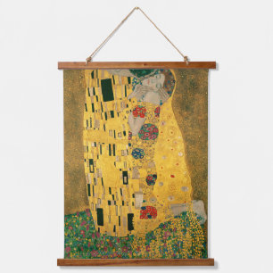 Tapiz Con Marco De Madera Klimt // La pintura de besos