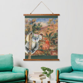 Tapiz Con Marco De Madera Koala artística y la granja de Renoir