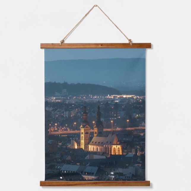 Tapiz Con Marco De Madera Koblenz Alemania (Anverso)