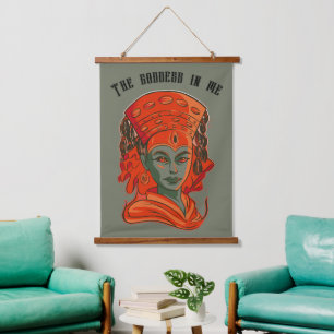 Tapiz Con Marco De Madera Kumari - La diosa en mí