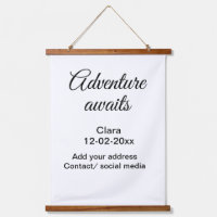 La aventura comienza a añadir nombre fecha año lug