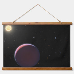 Tapiz Con Marco De Madera La Estrella Del Sol Kepler 51 Y Tres Planetas Giga