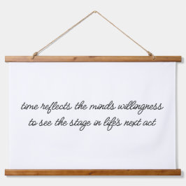 Tapiz Con Marco De Madera La madera del próximo acto de la vida en tapiz mur