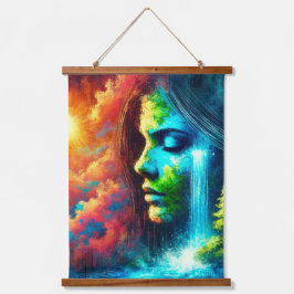 Tapiz Con Marco De Madera La mujer como la tierra: El emblema de la naturale