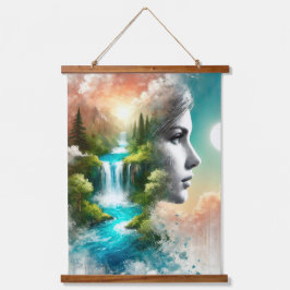 Tapiz Con Marco De Madera La mujer como la tierra: El emblema de la naturale