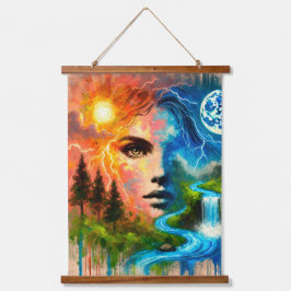 Tapiz Con Marco De Madera La mujer como la tierra: El emblema de la naturale