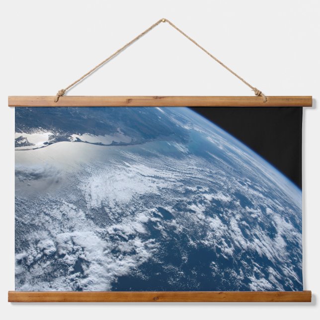 Tapiz Con Marco De Madera La Punta Del Sur De Brasil, Bordeando Uruguay. (Anverso )